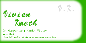 vivien kmeth business card